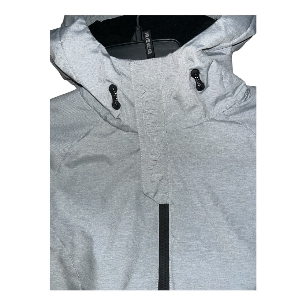 Women’s Superdry Grey Solid Windcheater Sporty Ja… - image 7